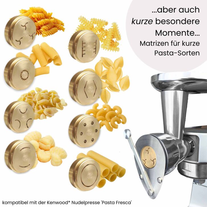 Kenny Professional Profi-Pasta-Matrize Curvetti 4,1mm kompatibel mit Kenwood Nudelpresse Pasta Fresca