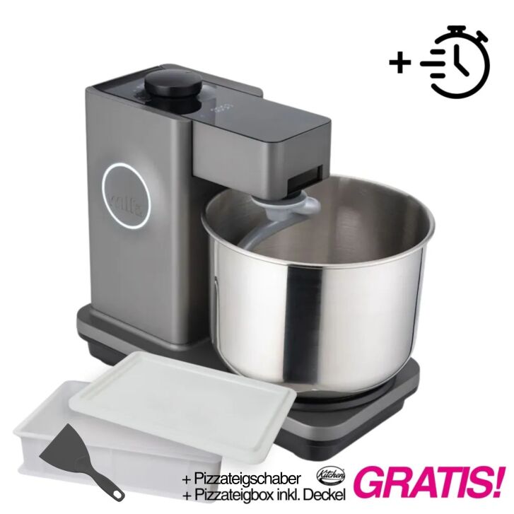 WILFA PROBAKER KM2GY-T70 – Grau mit Timer, inkl. 9-teiligem Zubehör