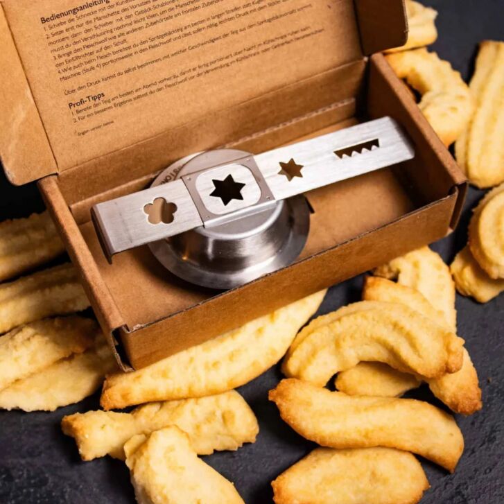 Wilfa Probaker Timer Spar-Set mit Fleischwolf & Spritzgebäckvorsatz - SCHWARZ KM2BS-T70