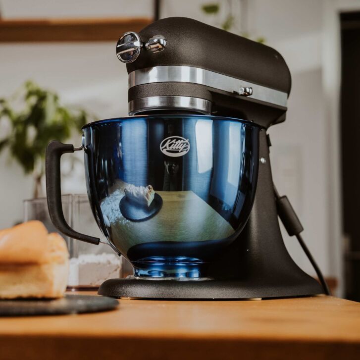 Kitty Professional Profi-Rührschüssel Super Bowl kompatibel mit KitchenAid 4,3 / 4,7 und 4,8 L - ROYAL BLUE