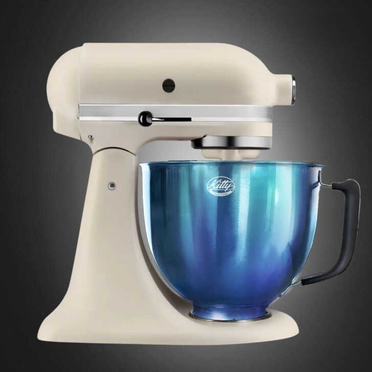Kitty Professional Profi-Rührschüssel Super Bowl kompatibel mit KitchenAid 4,3 / 4,7 und 4,8 L - ROYAL BLUE