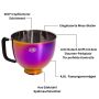Kitty Professional Profi-Rührschüssel Super Bowl kompatibel mit KitchenAid 4,3 / 4,7 und 4,8 L - SUNRISE