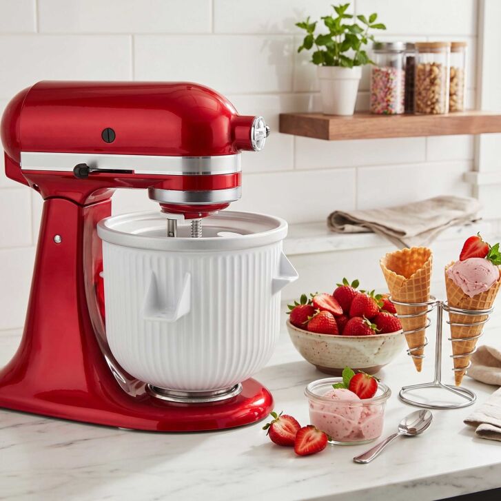 Kitty Professional Profi-Eisbereiter "Frosty" kompatibel mit allen KitchenAid Classic und Artisan Küchenmaschinen ab 4,3 L