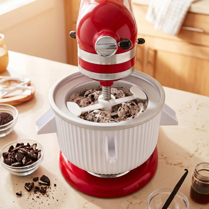 Kitty Professional Profi-Eisbereiter "Frosty" kompatibel mit allen KitchenAid Classic und Artisan Küchenmaschinen ab 4,3 L