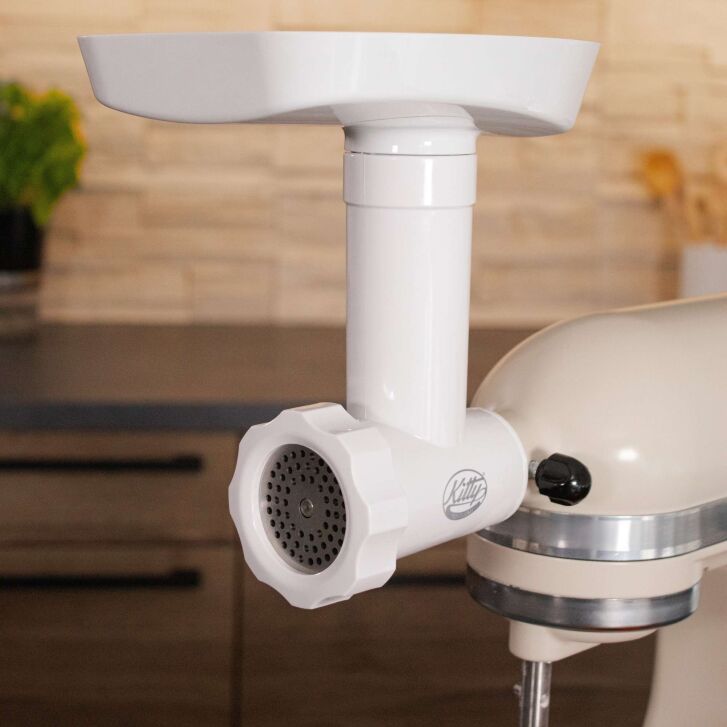 Kitty Professional Profi-Kunststoff-Fleischwolf "Wolfi" kompatibel mit KitchenAid Küchenmaschinen