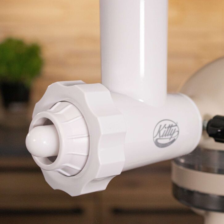 Kitty Professional Profi-Kunststoff-Fleischwolf "Wolfi" kompatibel mit KitchenAid Küchenmaschinen