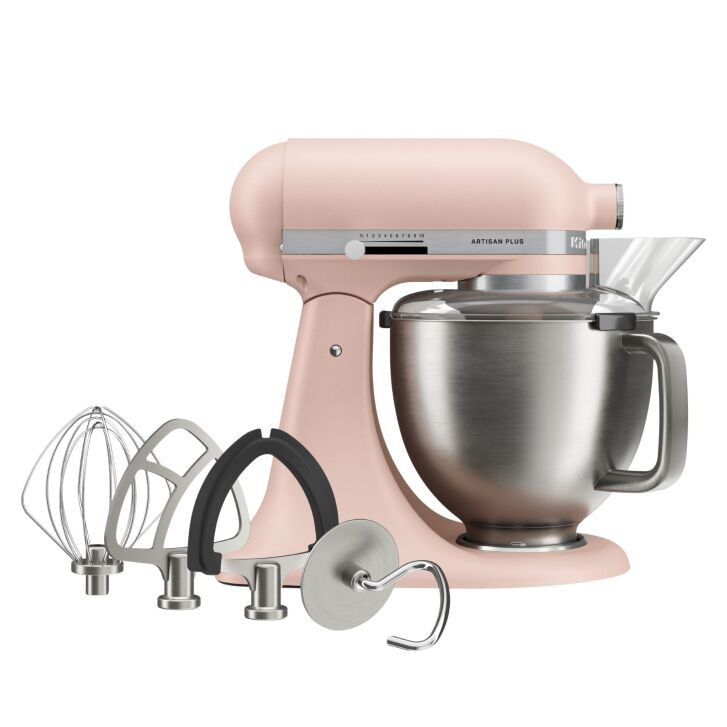 KitchenAid Artisan Plus 4,7 Liter Küchenmaschine Modell 5KSM50 - Feather Pink