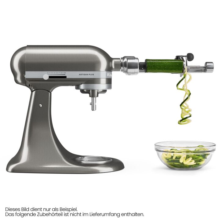 KitchenAid Artisan Plus 4,7 Liter Küchenmaschine Modell 5KSM50 - MEDAILLON SILBER