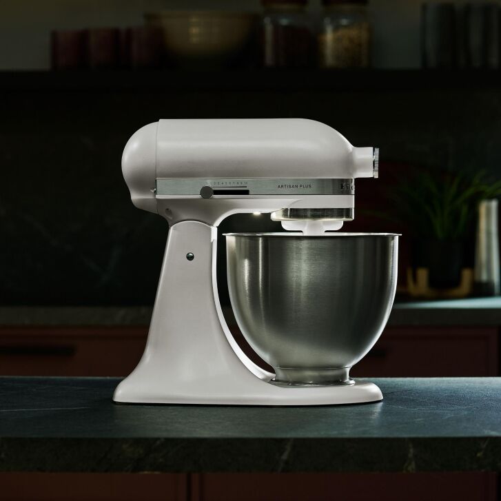 KitchenAid Artisan Plus 4,7 Liter Küchenmaschine mit Licht Modell 5KSM50 - PORCELAIN WHITE