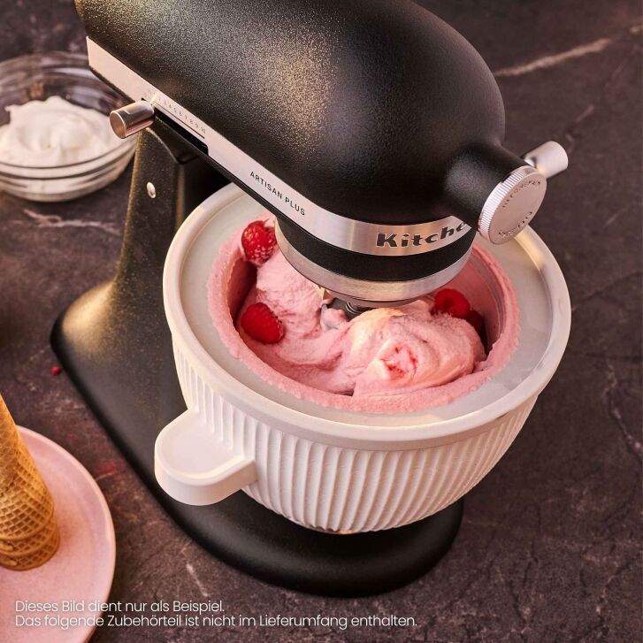 KitchenAid Artisan Plus 4,7 Liter Küchenmaschine mit Licht Modell 5KSM50 - GUSSEISEN SCHWARZ