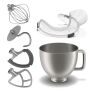 KitchenAid Artisan Plus 4,7 Liter Küchenmaschine mit Licht Modell 5KSM50 - GUSSEISEN SCHWARZ