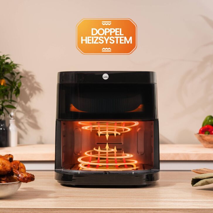 WILFA Airfryer Dualfry Schwarz AFD-60B
