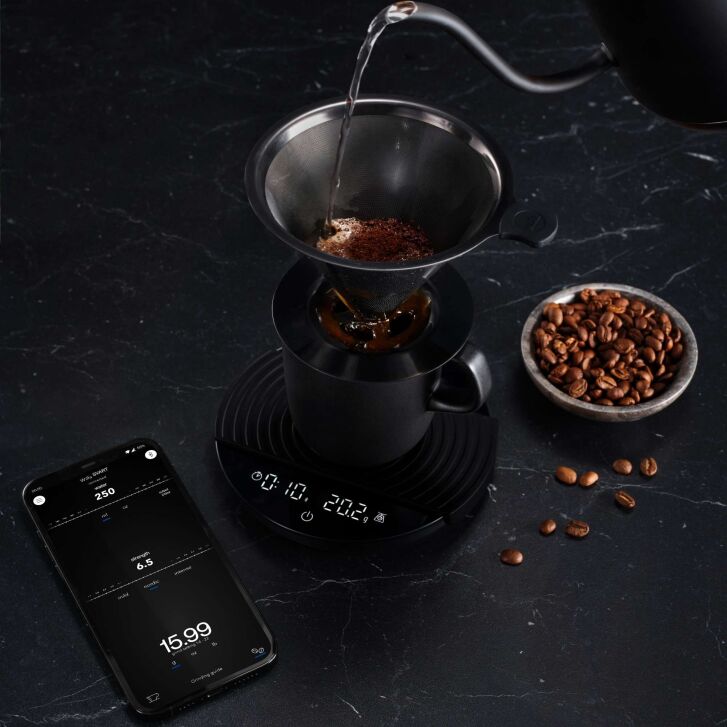 WILFA Küchenwaage UNI PRECISION - Schwarz KS1B-T2