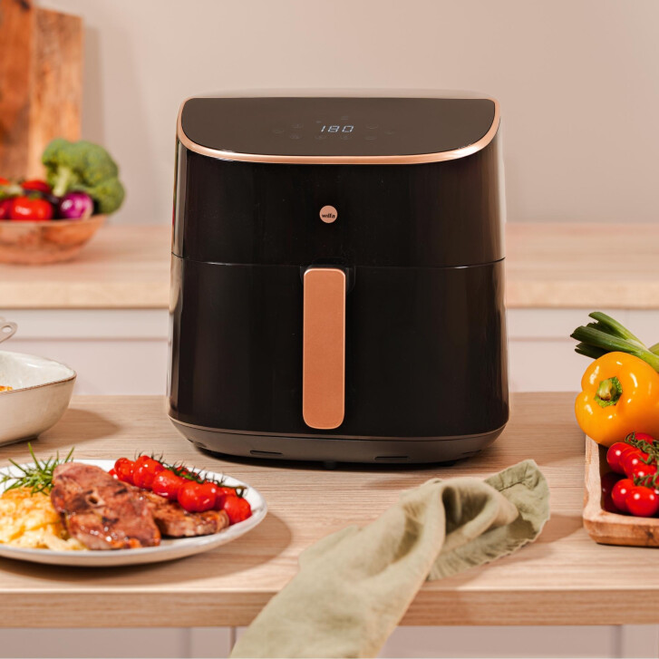 WILFA Airfryer Dualfry Split 8L Schwarz AFD-80SPLIT