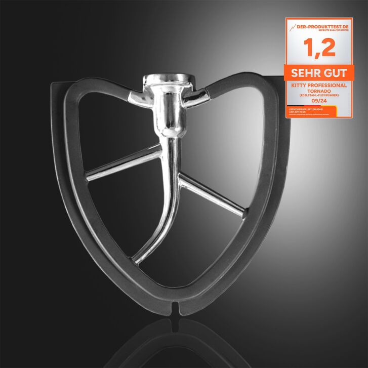 KitchenAid Profi Power-Set: KitchenAid Artisan Küchenmaschine 4,8 L - MATT SCHWARZ -  inkl. Profi-Spritzschutz Zuhälter und Profi-Edelstahl-Rührelemente Teigpeitsche, Schaumschläger & Tornado