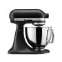 KitchenAid Profi Power-Set: KitchenAid Artisan Küchenmaschine 4,8 L - MATT SCHWARZ -  inkl. Profi-Spritzschutz Zuhälter und Profi-Edelstahl-Rührelemente Teigpeitsche, Schaumschläger & Tornado