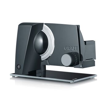 GRAEF Allesschneider SKS120 Schwarz mit Glas-Bodenplatte...