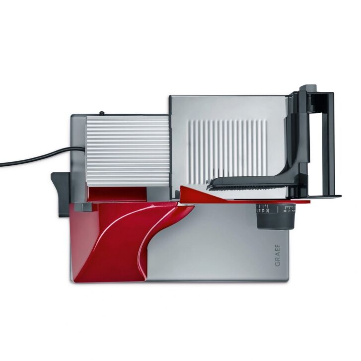 GRAEF Feinschneider M94FEU Liebesapfel Rot inkl. MiniSlice-Aufsatz, Messerschärfer, Pflegeset