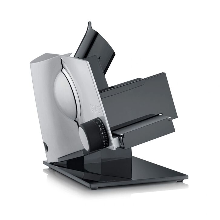 GRAEF Schrägschneider S32100 MultiCut Silber mit Wellenschliffmesser und Kombi-Aufsatz