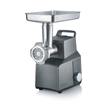 GRAEF Fleischwolf mit Vorschneider FW706EU Eisenglimmergrau