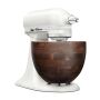 KitchenAid Artisan 4,7 L Küchenmaschine mit Holzschüssel Modell KSM156 - PORCELAIN WHITE