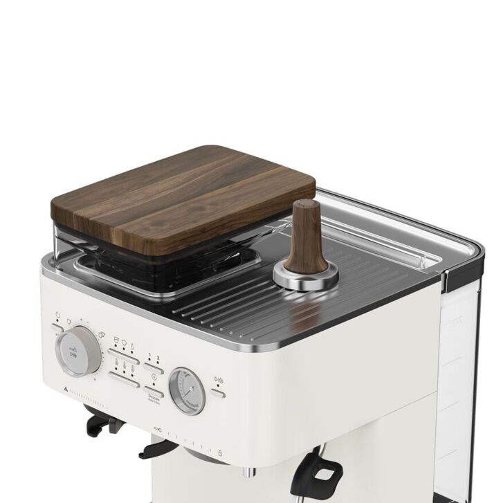 KitchenAid Zubehör-Set (Portafilter, Tamper, Bohnenbehälter)  für KitchenAid halbautomatische Espressomaschinen - WALNUT / WALNUSS