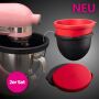 Kitty Professional "Dolly" 2er Set Profi-Schüsseleinsätze mit Deckel kompatibel mit KitchenAid 4,7 und 4,8 Liter Rührschüsseln