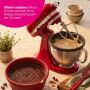 Kitty Professional "Dolly" 2er Set Profi-Schüsseleinsätze mit Deckel kompatibel mit KitchenAid 4,7 und 4,8 Liter Rührschüsseln