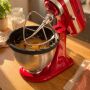 Kitty Professional "Dolly" 2er Set Profi-Schüsseleinsätze mit Deckel kompatibel mit KitchenAid 4,7 und 4,8 Liter Rührschüsseln