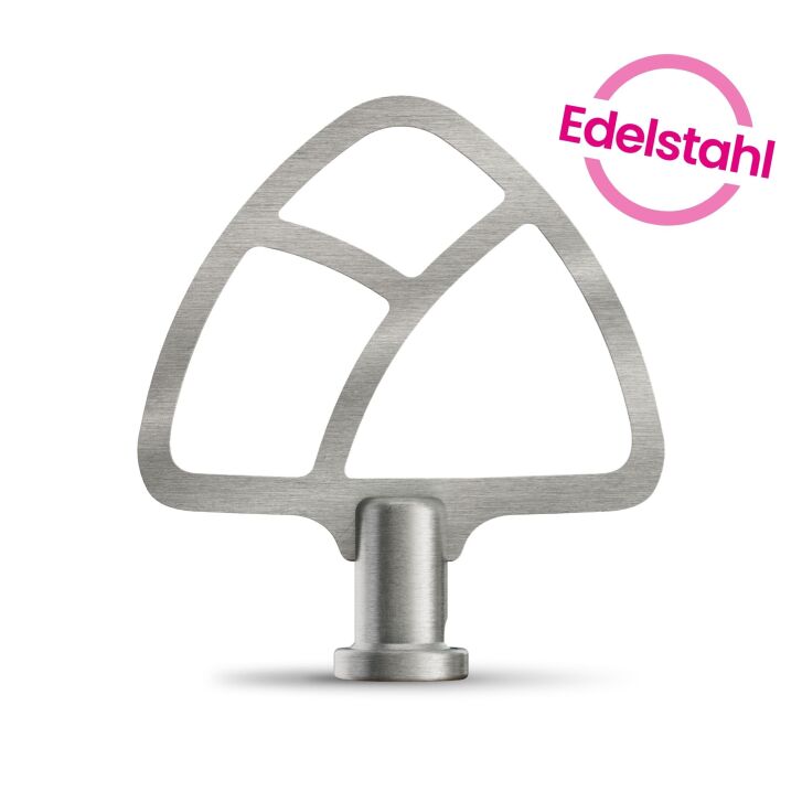 KitchenAid Flachrührer aus Edelstahl für 4,3 / 4,7 und 4,8 Liter Küchenmaschinen