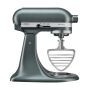 KitchenAid Feingebäckrührer aus Edelstahl für 4,3 / 4,7 und 4,8 Liter Küchenmaschinen