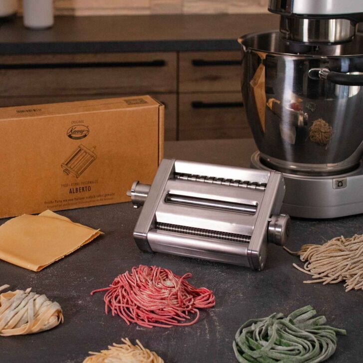 Kenny Professional Profi-Pastawalze 3-in-1 "Alberto" kompatibel mit Kenwood