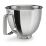 Original KitchenAid 3,3 Liter Edelstahl-Schüssel poliert mit Griff - 5KSM35SSFP - Passend für die 3,3 Liter Küchenmaschine KitchenAid Mini