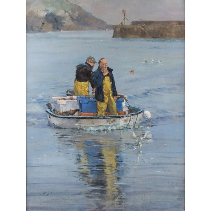 Unikat Original Kieron Williamson Ölgemälde Oil Painting "Safe and Sound" 2015 - Öl auf Leinwand 60,96 x 45,72 cm, gerahmt