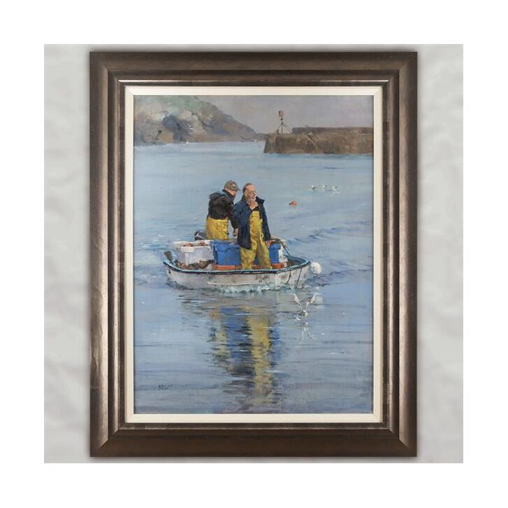 Unikat Original Kieron Williamson Ölgemälde Oil Painting "Safe and Sound" 2015 - Öl auf Leinwand 60,96 x 45,72 cm, gerahmt