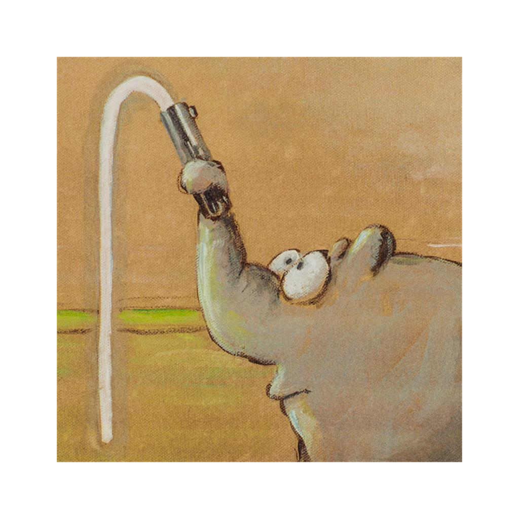 Otto Waalkes Original Farblithografie "Viel zu lernen du noch hast" O, 1.290,00