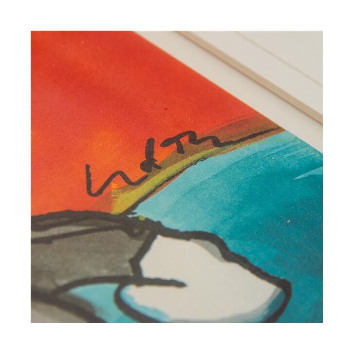 Udo Lindenberg Original Farblithografie "Nimm dir das Leben..." - handsigniert und limitiert - ca. 36 x 50 cm