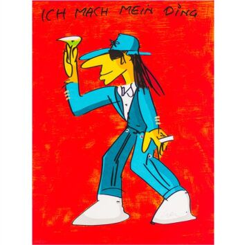 Udo Lindenberg Original Farblithografie "Ich mach...
