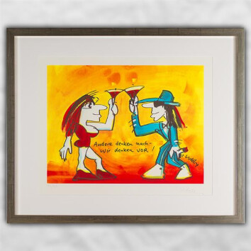 Udo Lindenberg Original Farblithografie "Andere...