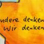 Udo Lindenberg Original Farblithografie "Andere denken nach - Wir denken vor!" - handsigniert und limitiert - ca. 62 x 49 cm