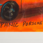 Udo Lindenberg Original Farblithografie "Panic Porsche Power" - handsigniert und limitiert - ca. 42 x 56 cm