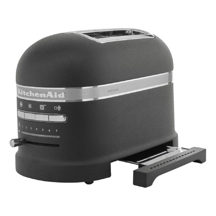 KitchenAid ARTISAN 2-Scheiben Toaster mit 1 Sandwichzange 5KMT2204EBK - GUSSEISEN SCHWARZ