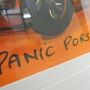 Udo Lindenberg Original Mischtechnik auf Papier 2017 "Panic Porsche Power" ca. 42 x 56 cm / Unikat