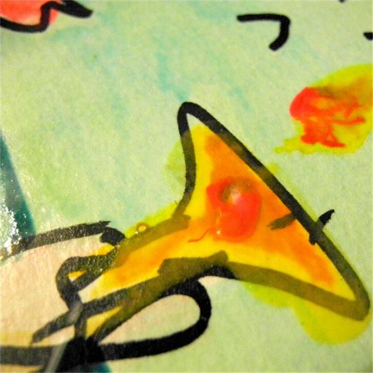 Udo Lindenberg Original Likörell 2014 "Heimweh nach Sylt" ca. 72 x 60 cm / Unikat